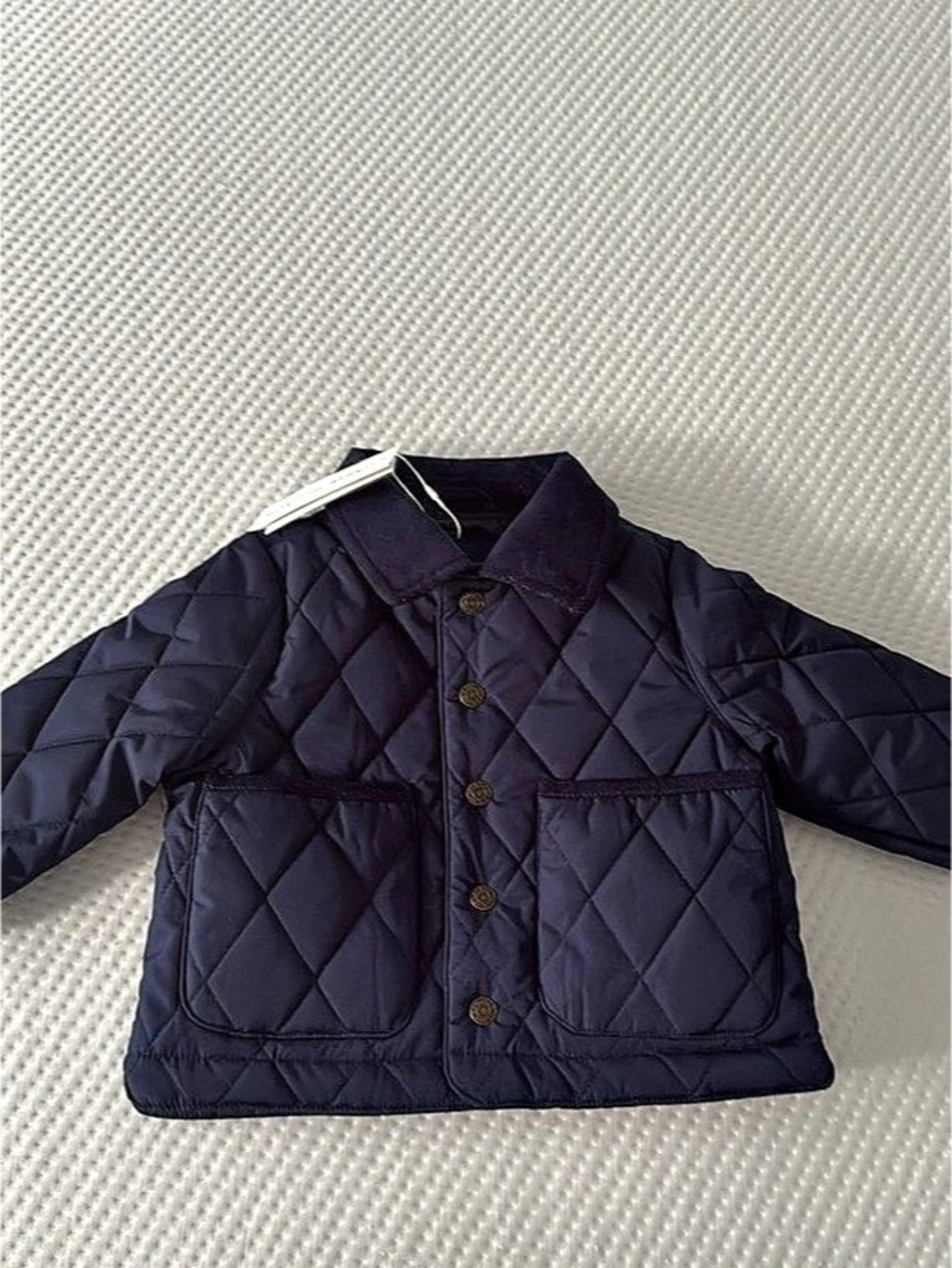 Kids Quilted Jacket in Blue